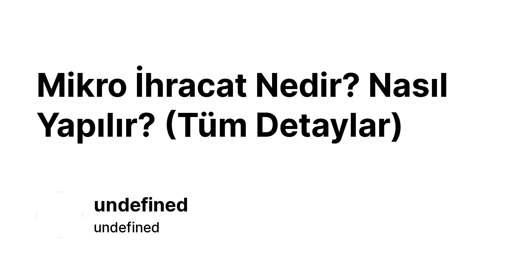 Mikro hracat Nedir Nas l Yap l r T m Detaylar Ikas